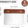 Dough Bench Scraper Stainless Steel Wooden Handle Cake Slicer Pastry Cutter AU