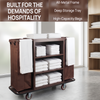 Hotel Commercial Housekeeping Cart  Laundry Trolley with Wheels Large Linen Bag