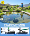 Submersible Koi Pond Filter with Fountain Pump Kit 1050GPH 85W 3 Spray Nozzles