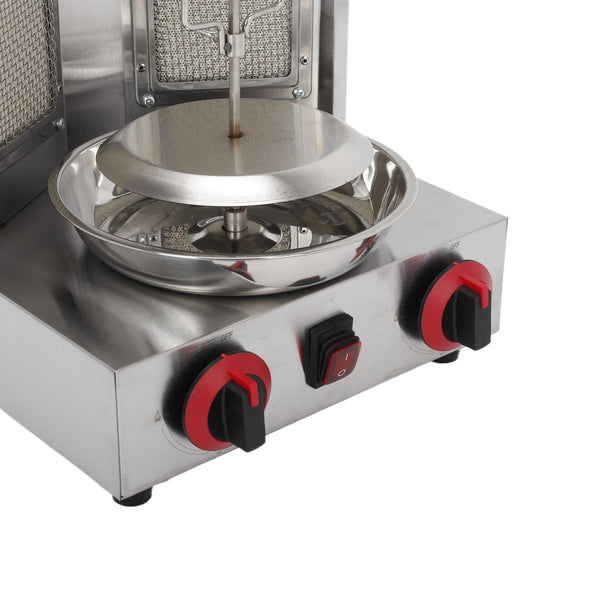 LPG Shawarma Doner Kebab Machine Gyros Kabab Grill Rotisserie Stainless Steel AU