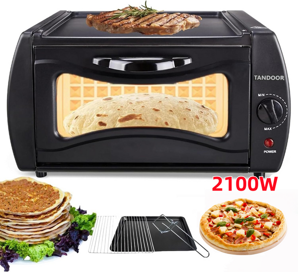 2100W Electric Pizza Oven Pizza Maker For Chapati Roti Naan Lahmacun Manakish AU