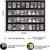 Lockable Trading Card Collector Graded Sports Card Display Frame UV Protection