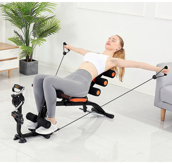 23 in 1 Home Gym Abdominal Machine Core Workout Equipment Foldable & Adjustable