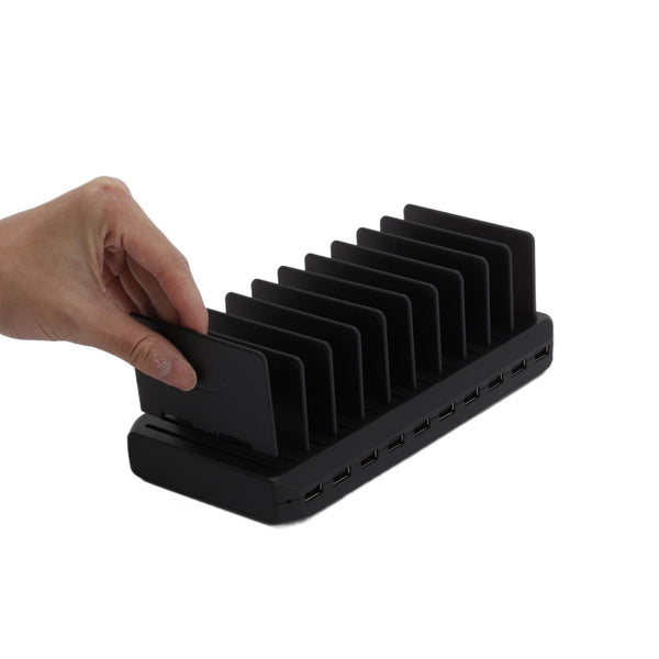 10 Port USB Charge Hub Station Multi-Device Charging Dock for Phones iPad Tables