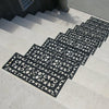 5pcs Rubber Stair Treads Stair Traction Tread Mats, Outdoor Non-Slip Step Mats