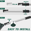 Turf Carpet Rake Broom Hand Rake Carpet Rake for Pet Hair with Adjustable Handle