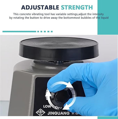 Round Dental Vibrator Variable Speed Lab Shaker Oscillator Vibrating Machine 4"