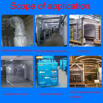 Ceramic Fiber Blanket Fireproof BlanketHigh Temperature 1260℃ Stoves Furnace