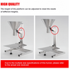 2"Inch Stainless Steel Feeding Hopper W/Support Stand for Powder Liquid Granules