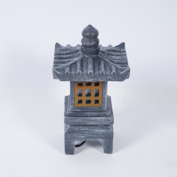 Garden Ornament Lamp Pagoda Sculpture Zen Palace Lantern Outdoor Decor Light