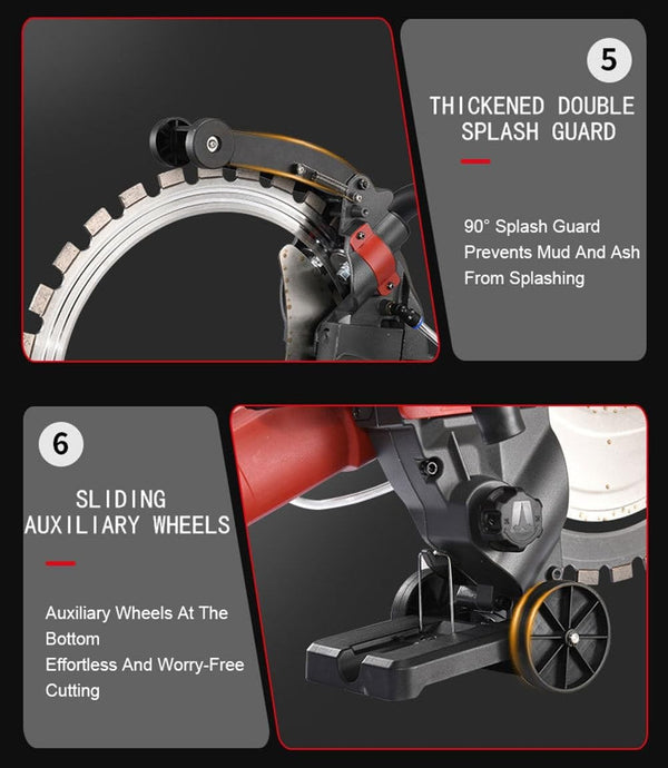 9980W Concrete Cutting Ring Saw Cement Road Concrete Wall Cutting Machine 40cm