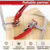 4x Ratchet Table Clamp Quick Release Track Saw Clamps for MFT/Guide Rail System