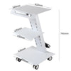 Medical Trolley Stand Dental Oral Scanner Holder W/Sockets 3 Layers Mobile Table