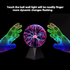 8" Plasma Ball Sensitive Red Light Globe Lamp Voice Control Night Light Gifts AU