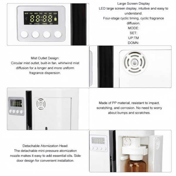 Scent Machine Electric Aroma Nebulizer Scent Diffuser Air Fragrance Machine AU
