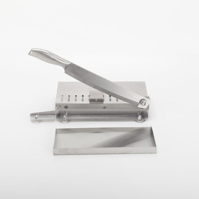 Bone Cutter Frozen Meat Slicer Manual Ribs Chicken Fish Chopper with Food Tray