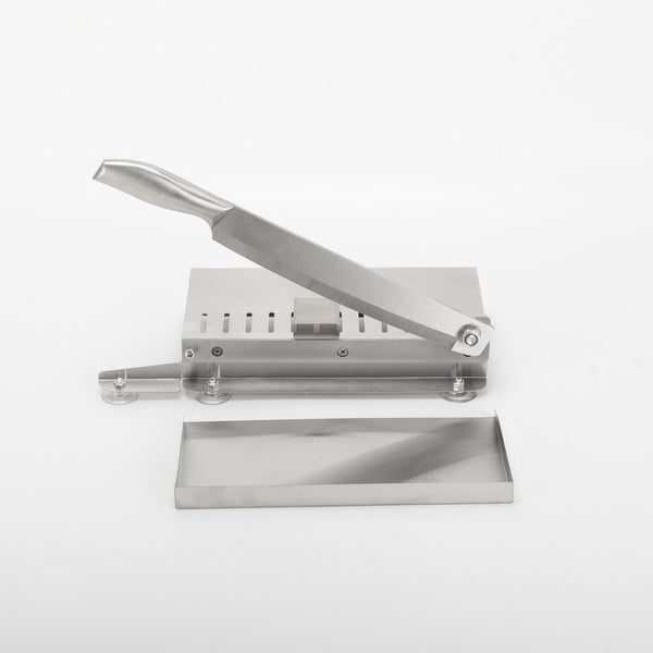 Bone Cutter Frozen Meat Slicer Manual Ribs Chicken Fish Chopper with Food Tray