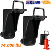 2x Heavy-Duty Shipping Container Jack Lug Leveler with U-Shaped Handle Shippin
