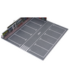 1:64 Diorama Open Air Car Parking Lot Model LED Lighting Car Garage Scene Model