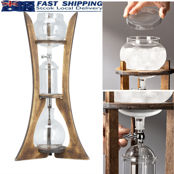 Iced Drip Coffee Maker Gater Dutch Cold Brew Glass Cold Coffee Vending Machine