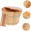 Wooden Foot Bucket Foot Basin with Lid Foot Massagers Soaking Basin Pedicure Tub