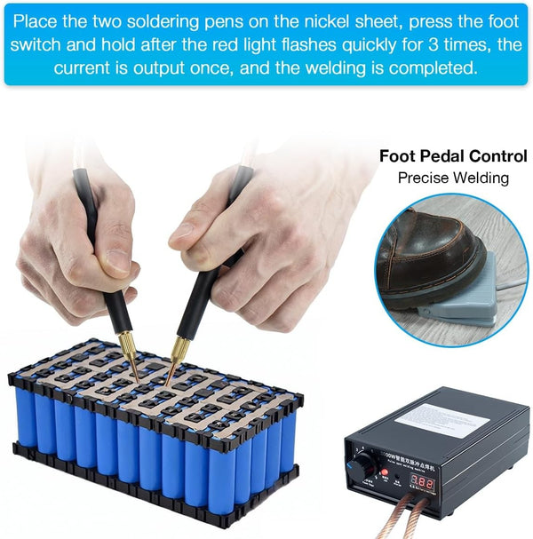 8000W Spot Welder Battery Welding Machine for 18650 Lithium Batteries Power