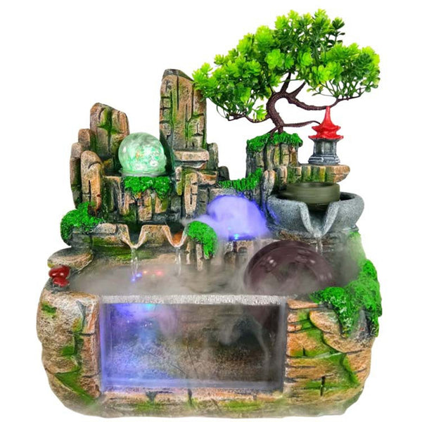 Calming Fountain Water Feature Ornament Fish Tank Outdoor Indoor Home Decor Gift