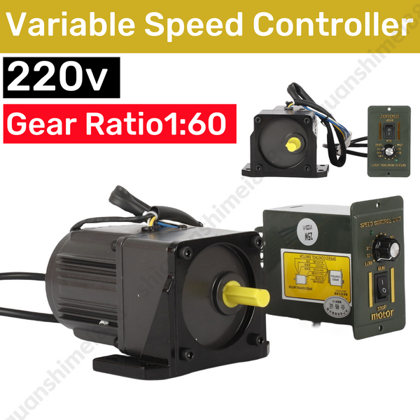 220V AC Gear Motor Variable Speed Controller Electric Motor Speed Controller