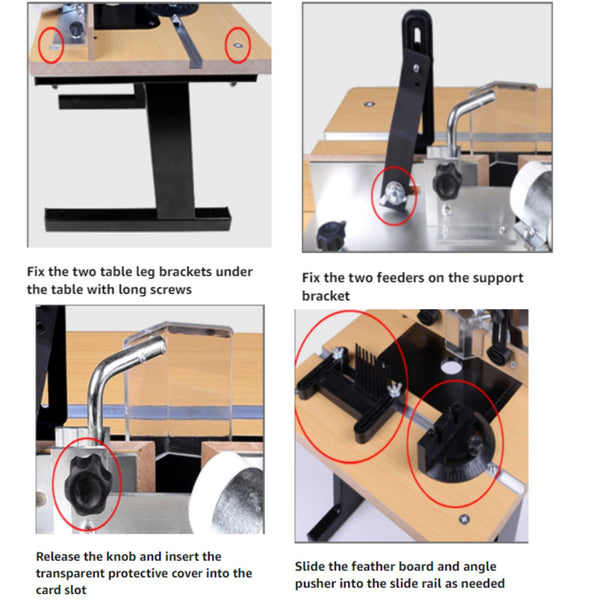 Router Table with Stand and Router Table Fence Benchtop Router Table Woodworking