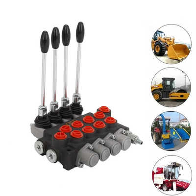 4 Spool P40 Tractor Loader Hydraulic Directional Control Valve With Joystick