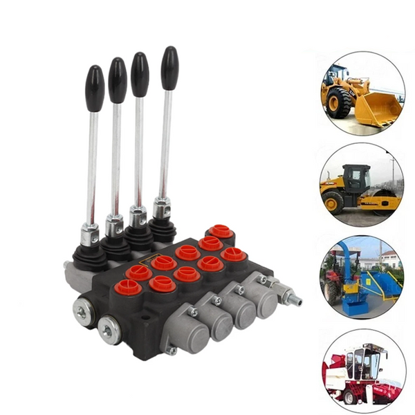 4 Spool P40 Tractor Loader Hydraulic Directional Control Valve With Joystick