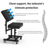 Adjustable Tattoo Chair Swivel Back Tattoo Armrest Stand Salon Beauty Chair