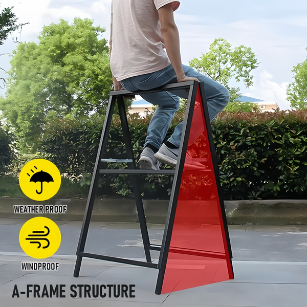 A-Frame Sign With Handle Double Sided Poster Board For Business shop Advertising