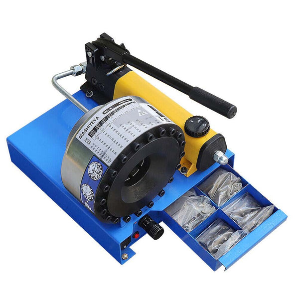 Manual Hydraulic Hose Crimping Machine10-45mm Heavy Duty Hose Pipe Crimper+8Dies