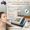 Pro 980nm Laser Spider Vein Vascular Removal Skin Rejuvenation Cold Hammer 2in1