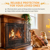 Retro Fire Screen Fireplace Gate Decor Fireguards Mesh Cover Hireplace Partition