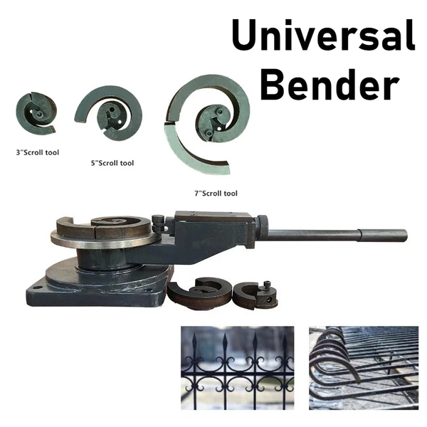 Industrial Metal Bender Metal Bender Rebar Bender for Flat Round Square Steel AU