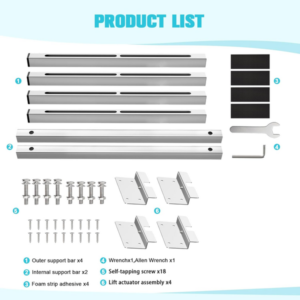 Undermount Sink Brackets Stainless Steel  for Kitchen Sink Support 71-100cm AU