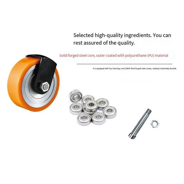 8" Super Heavy Duty ISO Shipping Container Caster Wheels With Directional Lock