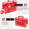 Padlock Group Lockbox Lockout Tagout Box Security 13 Guage with 5 Loto Locks AU