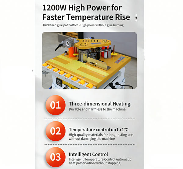 Automatic Edge Banding Machine for Woodworking Curve Straight Edge Bander