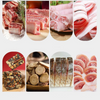 Bone Cutter Frozen Meat Slicer Manual Ribs Chicken Fish Chopper with Food Tray