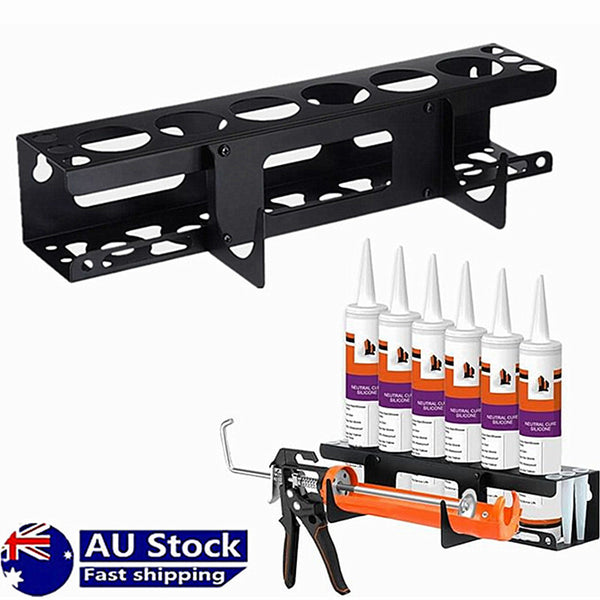 Caulk Mastic Sealant Tube Gun Holder Bracket 6 Holes Heavy Duty Sealant Rack