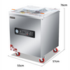 Chamber Vacuum Sealer Machine 1800W 420mm Commercial Dual Seal for Meat/Seafood