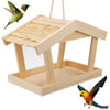 Hanging Wooden Bird House Feeder Outdoor Nest for Wild Birds Garden Decoration