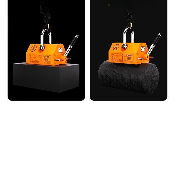 Permanent Magnet Crane Magnetic Lifter Heavy Duty Crane Hoist Lifting 100/600kg