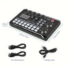 Podcast Studio Equipment Kit F998 Live Sound Card Audio Mixer w/ Mic 3m Earphone