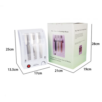 3 Cartridge Roll-On Wax Heater Depilatory Waxing Warmer 100W For Hair Removal AU