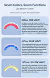 Professional 7 Color LED Facial Photon Light Therapy PDT Lamp Skin Beauty Device
