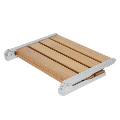 Foldable Wall-Mount Shower Seat Fold Down Shower Bench Chair for Elderly 440lbs